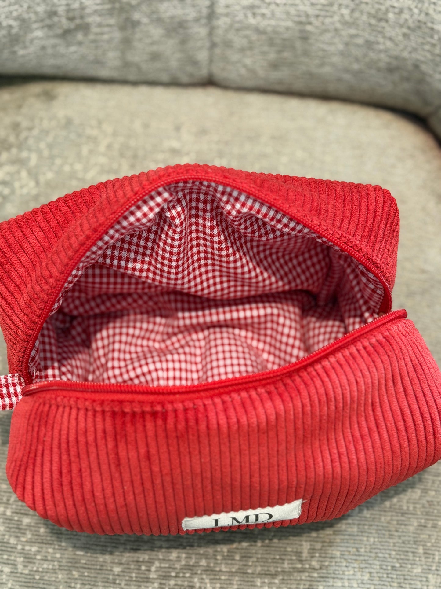 Trousse de toilette Velours Rouge ❤️