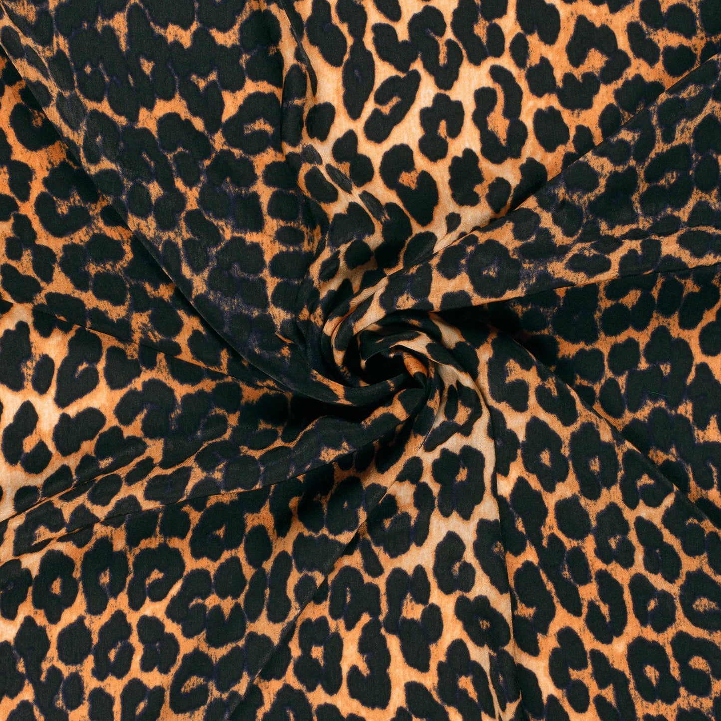 Satin Velvet imprimé Léopard Brique