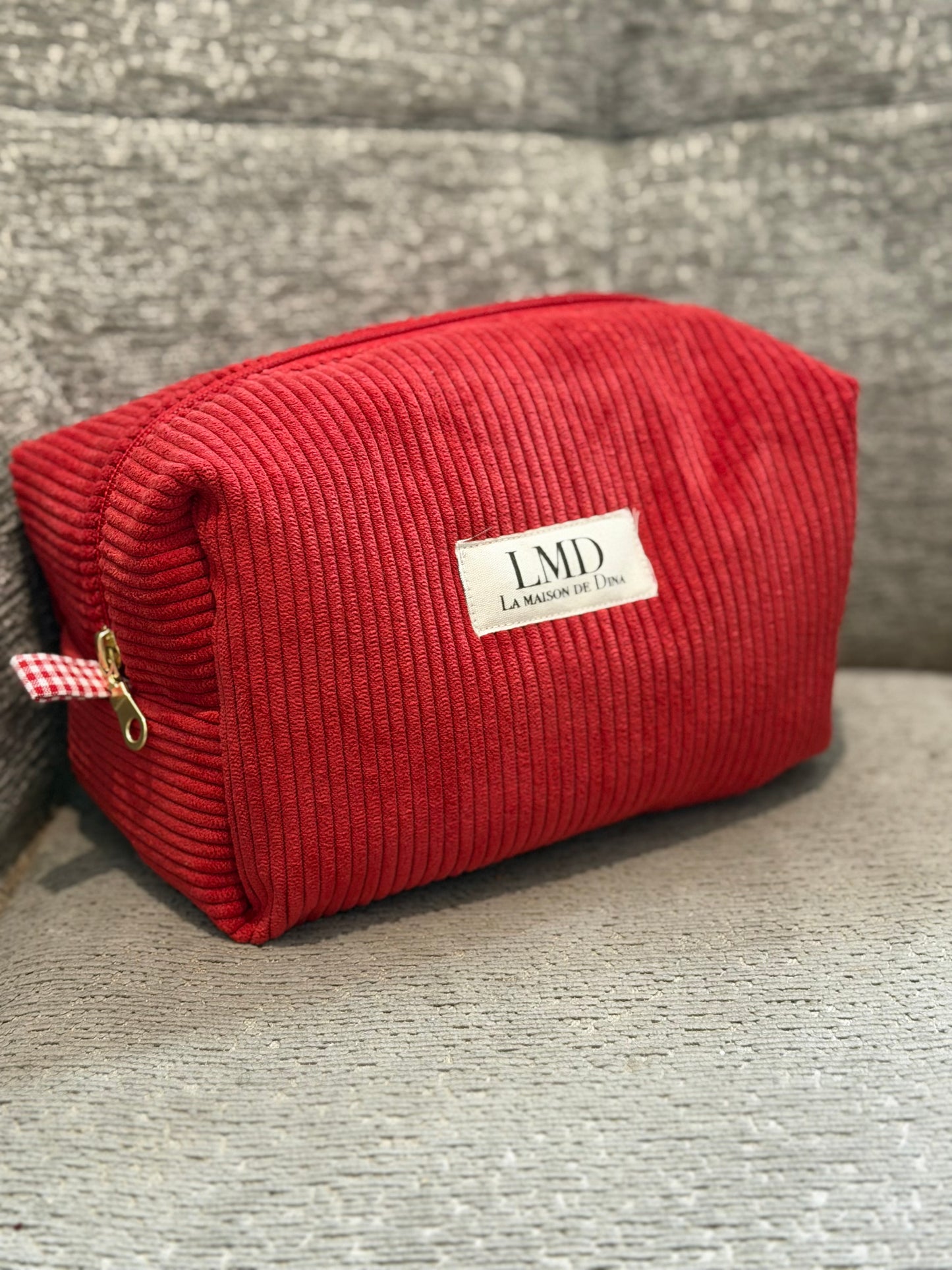 Trousse de toilette Velours Rouge ❤️