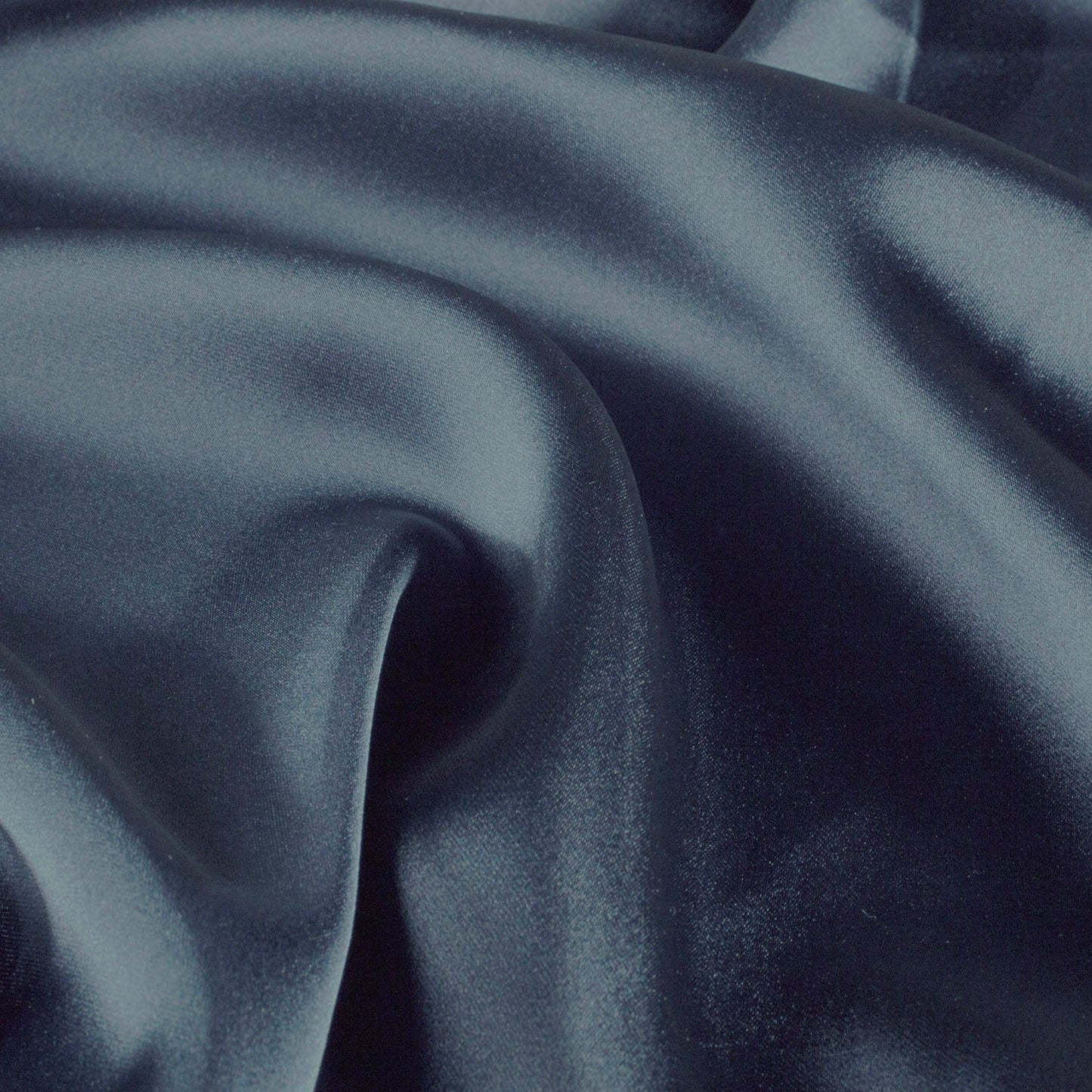 Satin duchesse unicolore scintillant – Bleu marine
