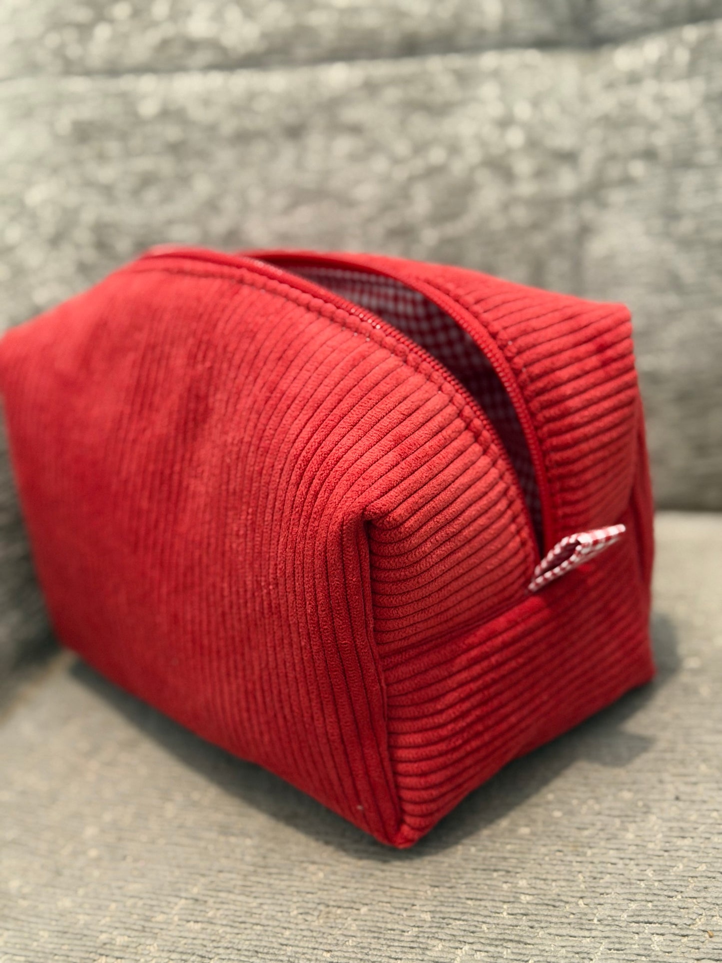 Trousse de toilette Velours Rouge ❤️