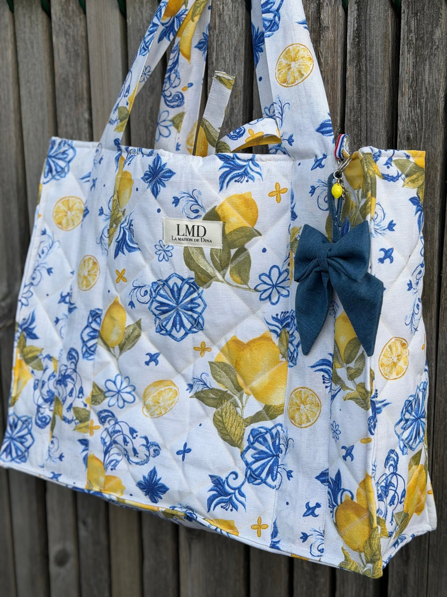 👜 Sac cabas matelassé “LMD – La Maison de Dina”