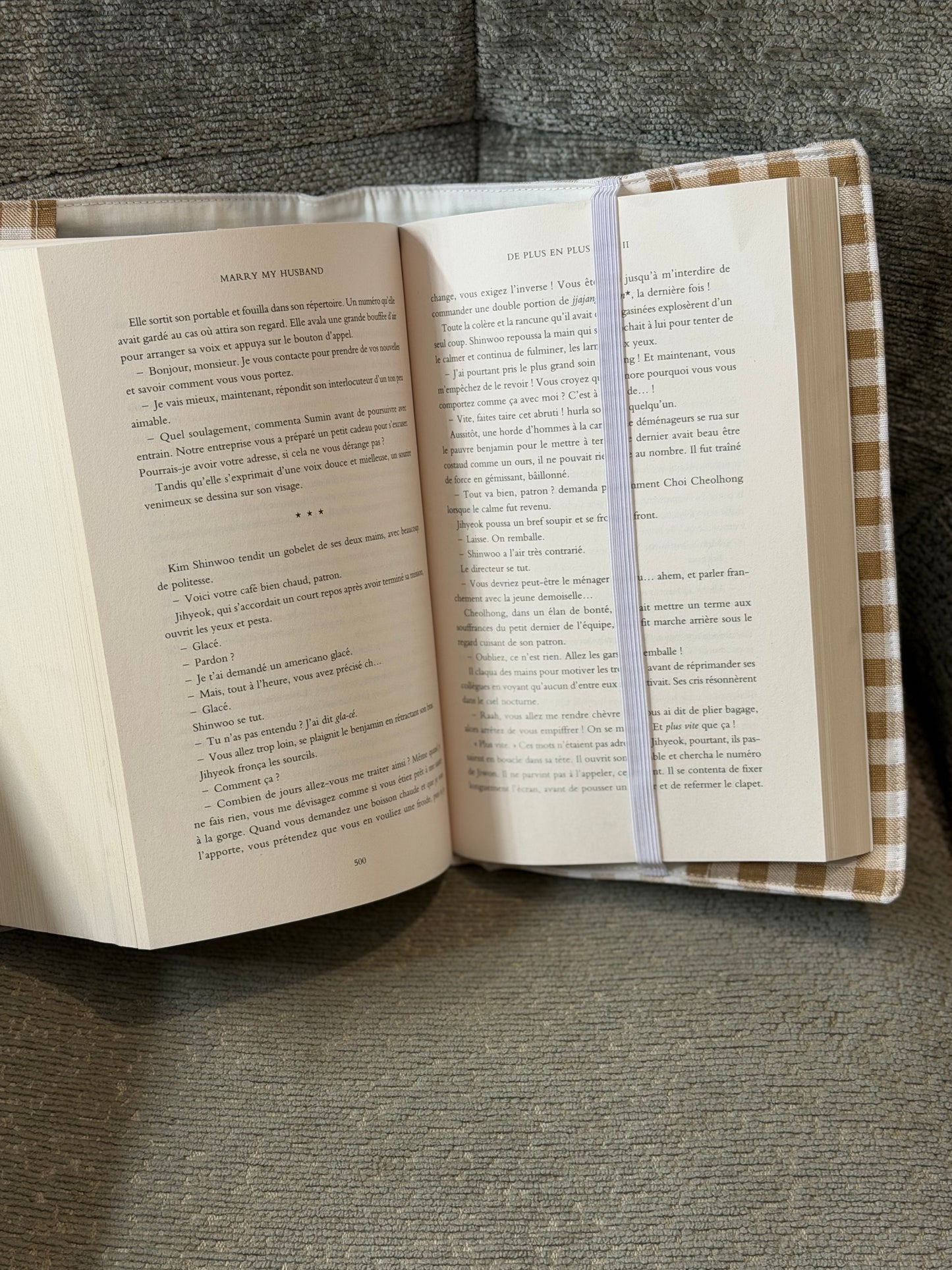 Pochette de Livre en Tissu – LMD | La Maison de Dina