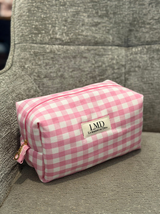 Trousse de toilette Vichy Rose 💗